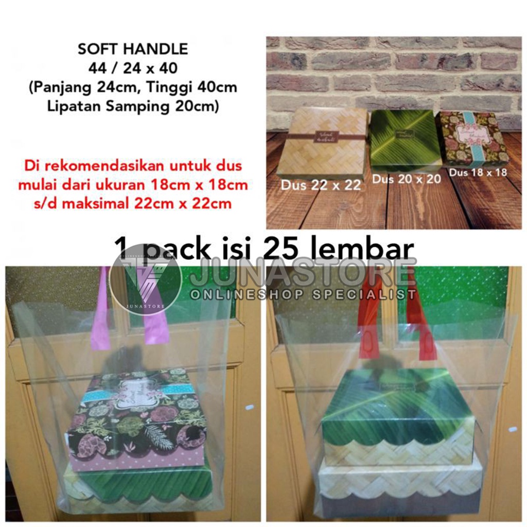 Premium (Mount) Plastik Dus Kotak / Plastik Kotak Nasi 44 / 24 x 40