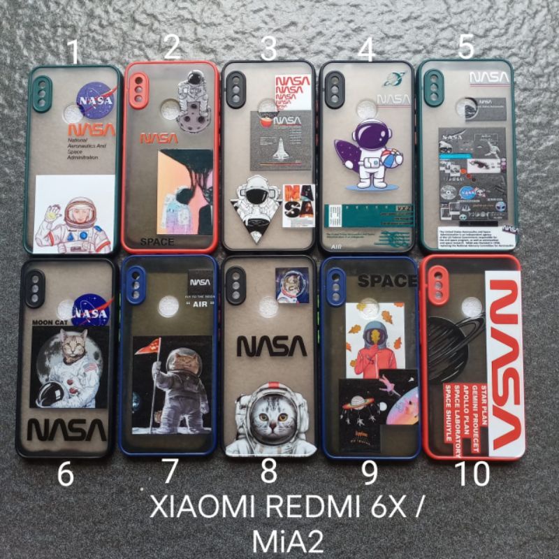 case gambar Xiaomi redmi 6X . MiA2 . Mi A2 motif cowok ( 2 motif ) soft softcase softshell silikon cover casing kesing housing