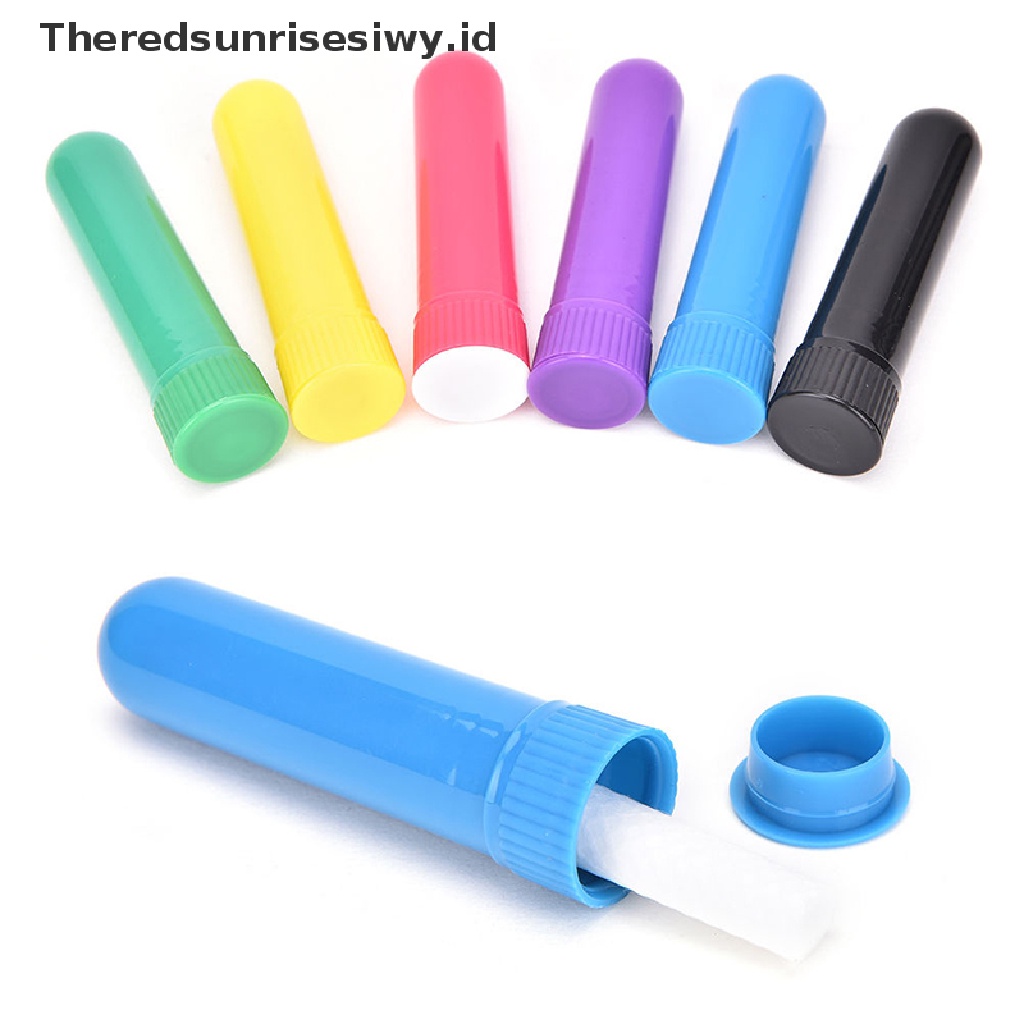 (Theredsunrisesiwy.Id) 12pcs Tabung Inhaler Hidung Kosong Multi Warna