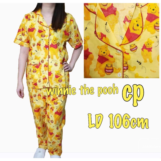 Baju tidur piyama Winnie the Pooh (CP)