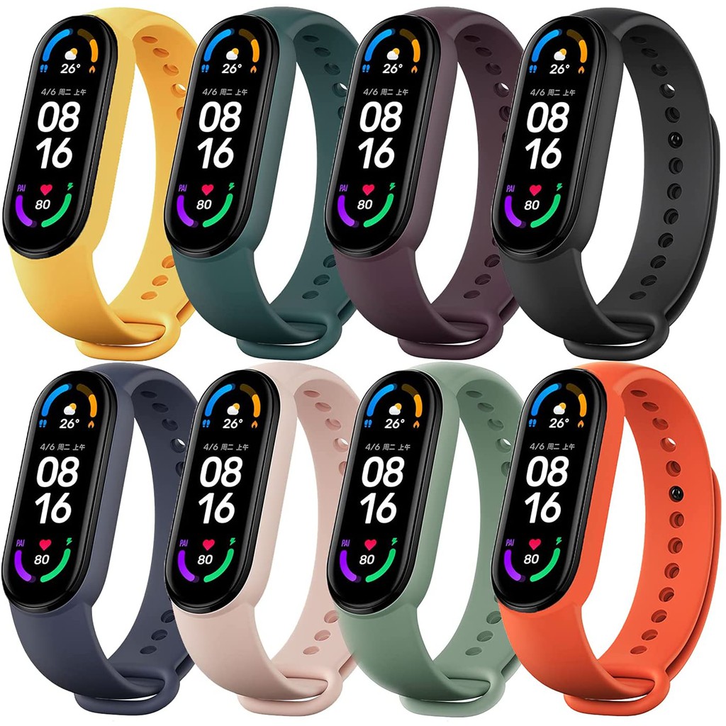 Strap Mi Band 3 4 5 6 Tali MiBand Tali Jam Xiaomi Band Pengganti