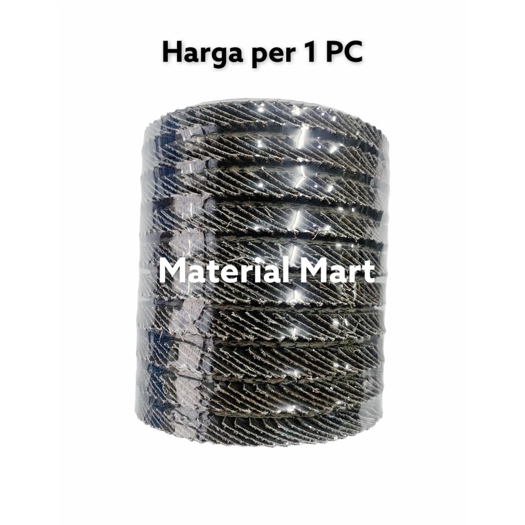 Flap Disc Toho 4 Inch | Amplas Gurinda 4&quot; | Amplas Susun |Mata Gerinda | Material Mart