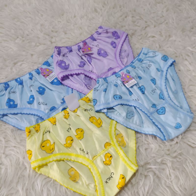 6&amp;12 pcs -celana dalam anak perempuan 3-8 tahun