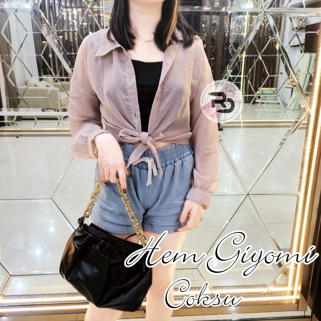 RD - SY FASHION HEM GIYOMI - KEMEJA WANITA BASIC TOP (S02)-8