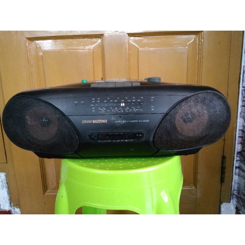 Tape Radio Jadul Lawas Normal Polytron Grand Bazzoke boombox