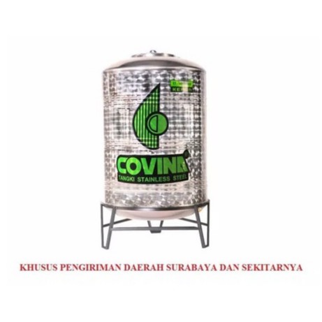 Tangki Air / Tandon Toren Stainless merk Covina tipe CT-1750 BK