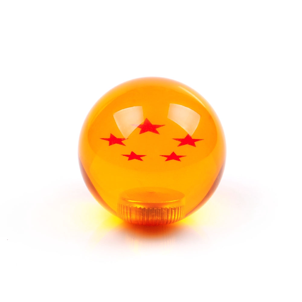 Adapter Tuas Shifter Gigi Mobil Manual Universal Desain Dragon Ball 1-7 Bintang Amber Bahan Akrilik