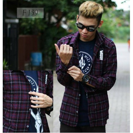 KEMEJA FLANEL PLANEL MERAH HITAM