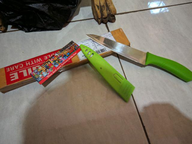 Pisau Dapur Sarung 28 Cm Stainless Steel Murah Ideal Pb666