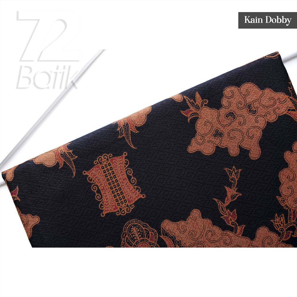 BAHAN BATIK PREMIUM Dobby Motif Rumah Adat Warna Biru Dongker Coklat Cokelat Choklat 723703 Cap 72 Jarik Jarit Samping Kebat Panjang Batik Dobby Modern Premium Bahan Seragam Batik Pernikahan Kantor Keluarga Murah Kamen Jadi Batik Bali Lembaran
