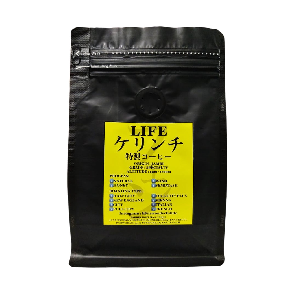 

Kopi LIFE Arabica Kerinci Jambi Wash Process