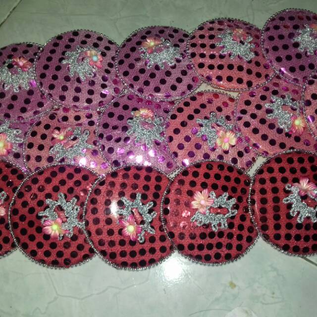 Tutup gelas hias / souvenir cantik