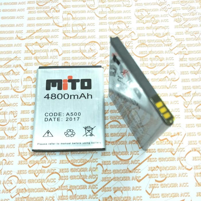 Baterai Battery Double Power MITO BA-00063 BA 00063 A500 FANTASY TEXT