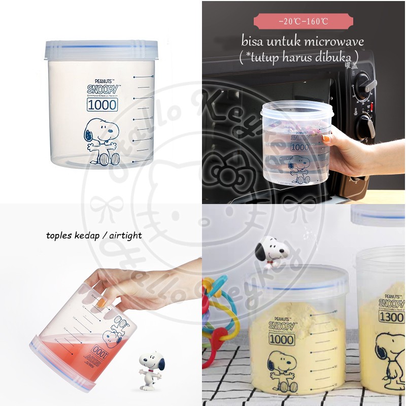 toples plastik kedap snoopy original peanuts