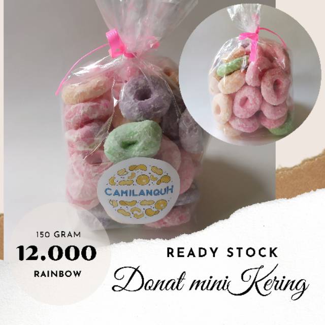 

Camilan Enak Donat mini Kering manis 150 gram