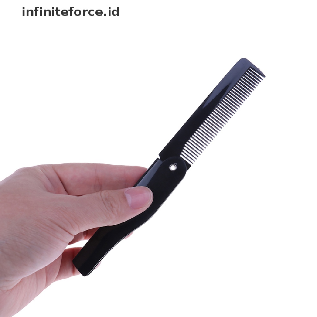 (Infiniteforce.Id) Sisir Jenggot / Kumis Lipat Untuk Pria / Wanita