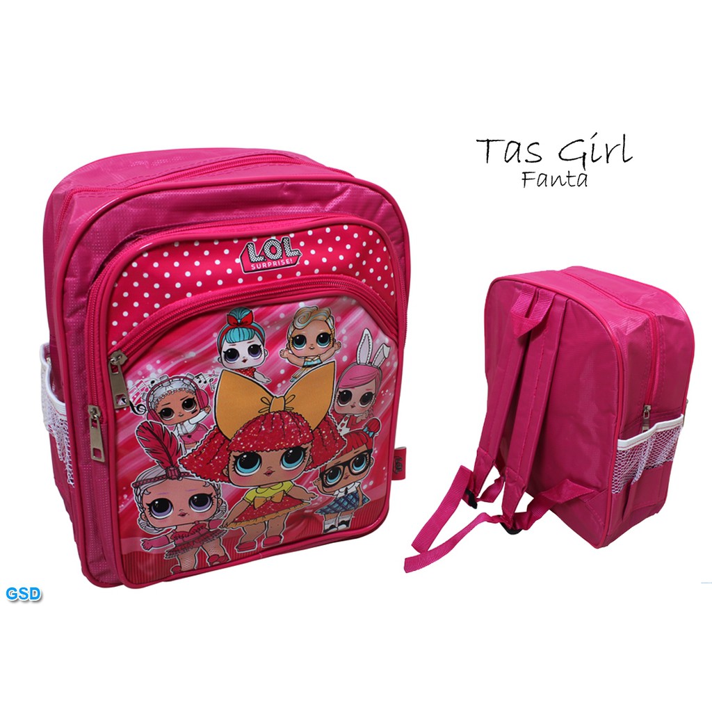 Tas Ransel Girl/Tas Anak Motif Karakter/Tas Anak Perempuan Lucu/Tas Bahu Anak