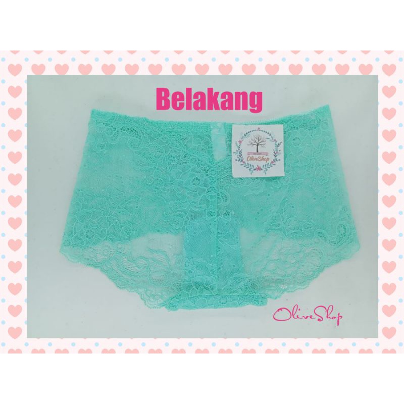 OliveShop ❤️ Celana Dalam CD Boxer Renda Seksi Mewah Nyaman Kaidai Kode B48