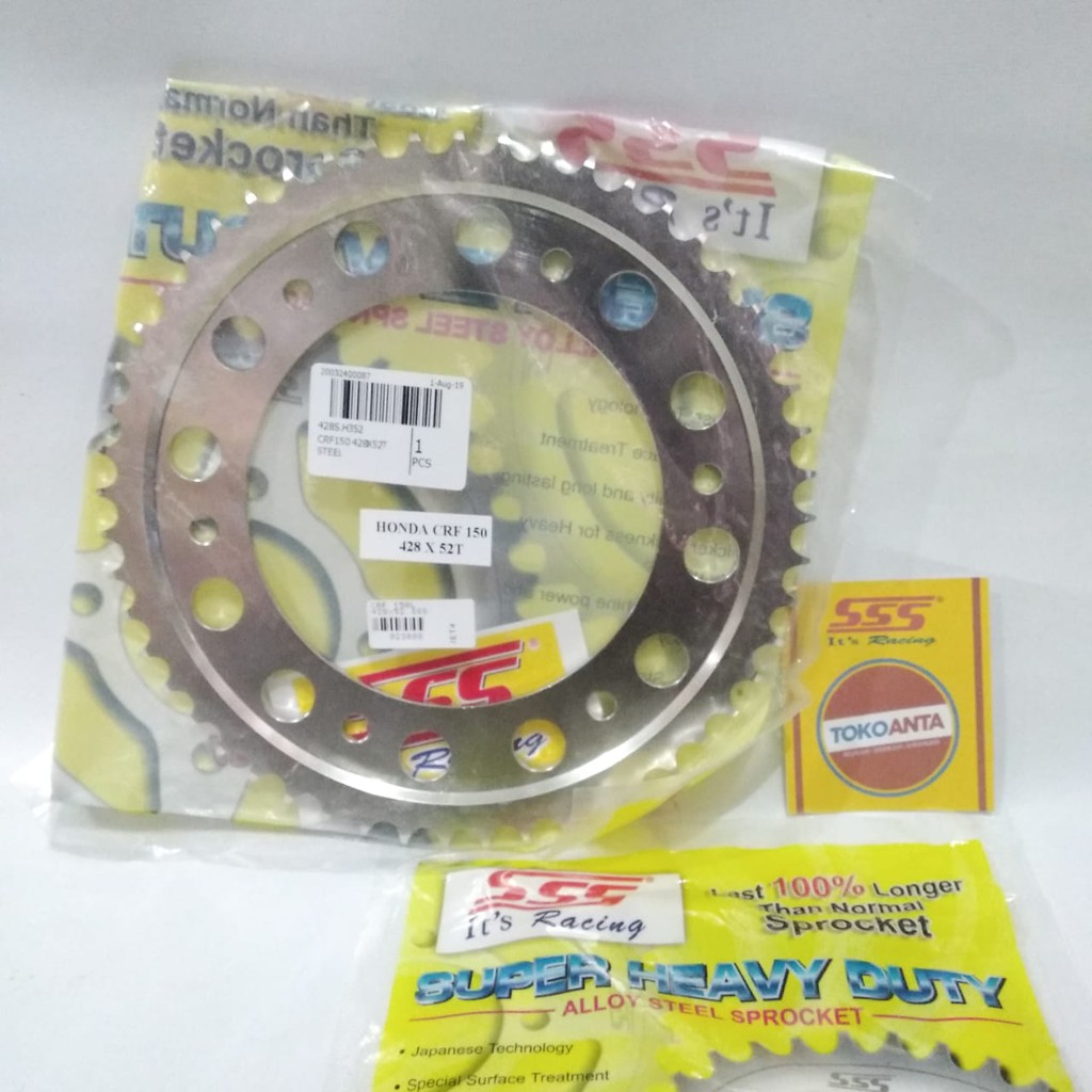 Gir Belakang CRF 150 428 52 428X52 CRF 150L CRF 150 L Gear SSS Original