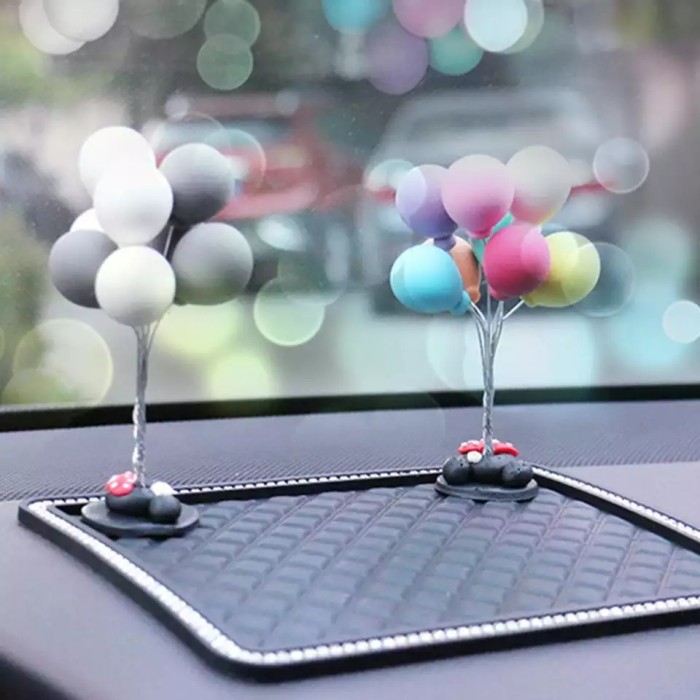 Pajangan Dashboard Motif Balon | Hiasan Dekorasi Mobil Premium Car Balloon