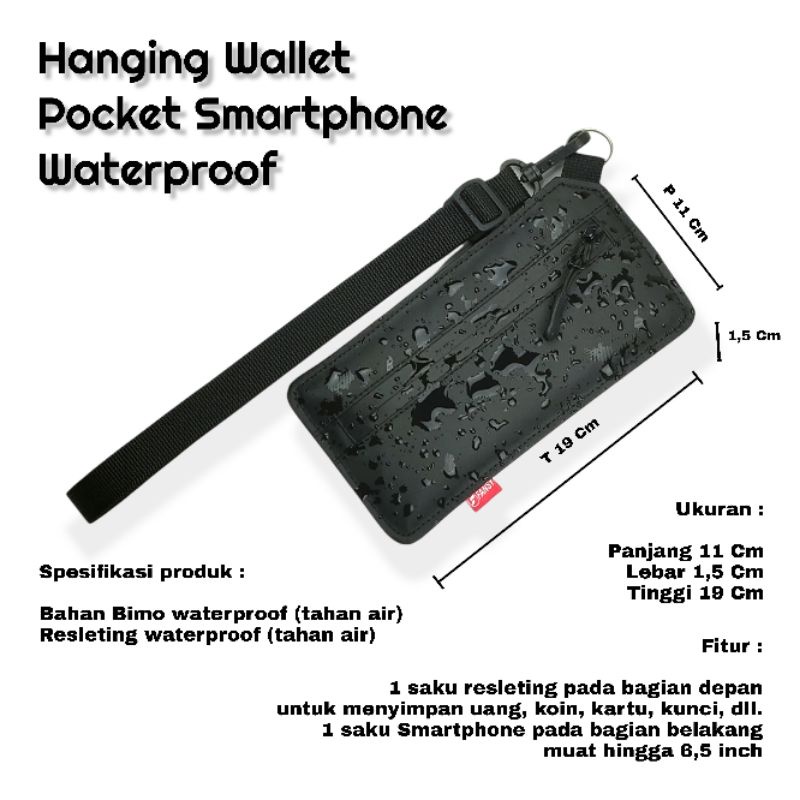 Fansy Champ - Dompet HP/Dompet kartu/Hanging wallet waterproof