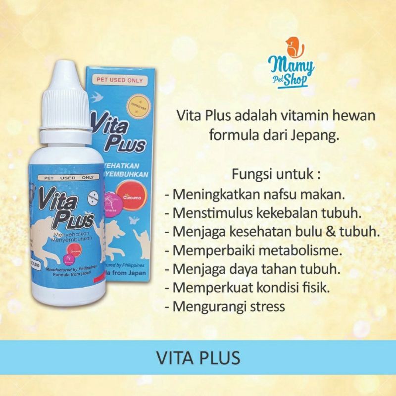 Vita Plus multivitamin untuk hamster kucing anjing dan hewan lainnya