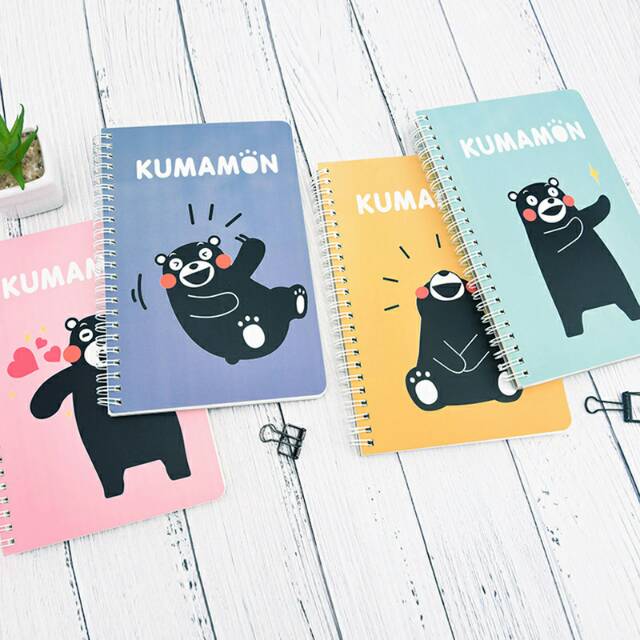 

Kumamon Colorful Spiral Ruled Notebook A5