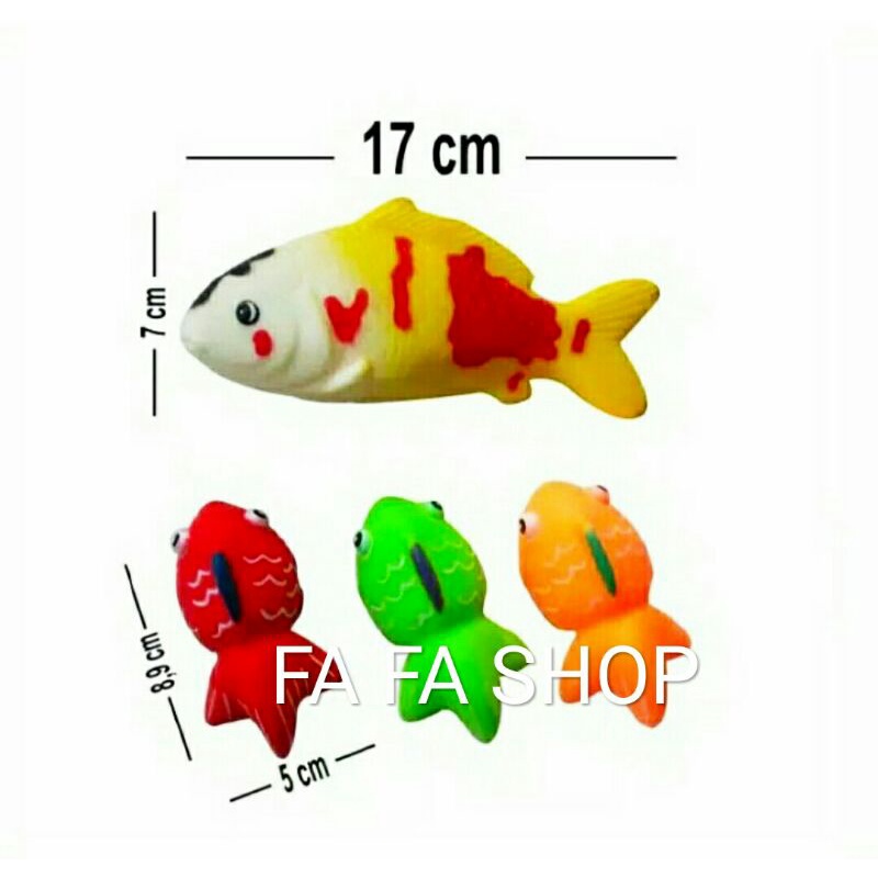 MAINAN MANDI ANAK BENTUK IKAN KOI DAN MAS B837
