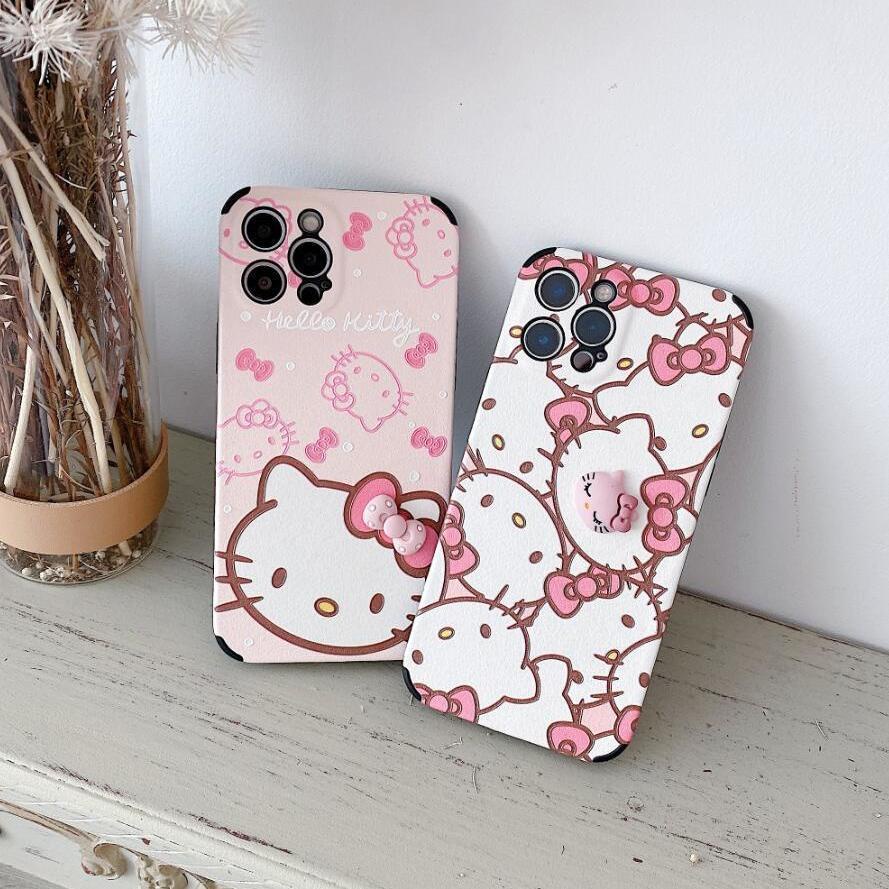 Case Motif Kartun Kucing Untuk iphone 12 11 Pro Max X Xs Max Xr 7 8 7plus 8plus Qvp8