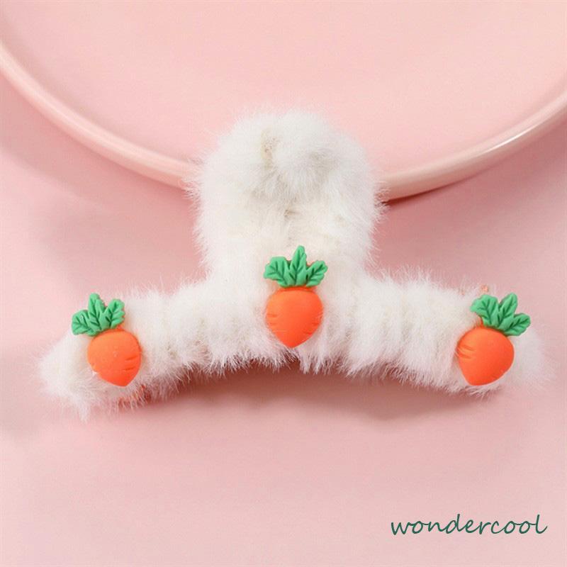 Love Plush Hairpin Fashion Imitasi Kelinci Rambut Temperamen Curling Clip-Won