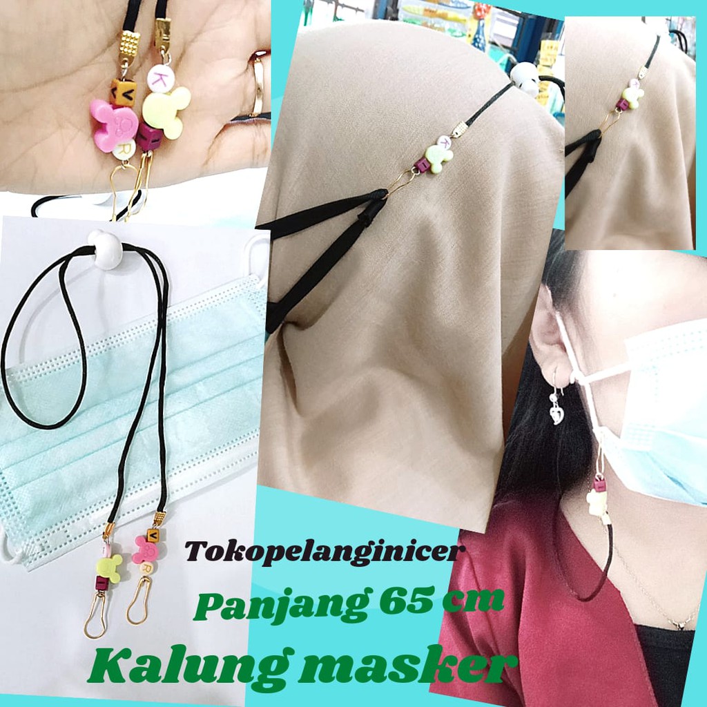 MASK STRAP KOREA CUSTOM Kalung masker Mutiara Strap Masker Rantai Custom Strap Masker Korea