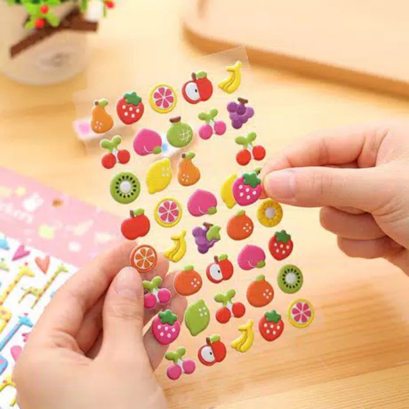 

1pcs Sticker aesthetic/Sticker Timbul/Sticker 3D/DIY Planner Jurnal Diary