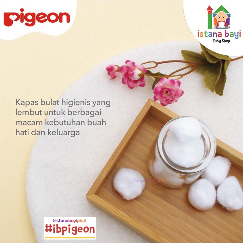 Pigeon Cotton Ball 100 Pc - Pigeon kapas Bulat