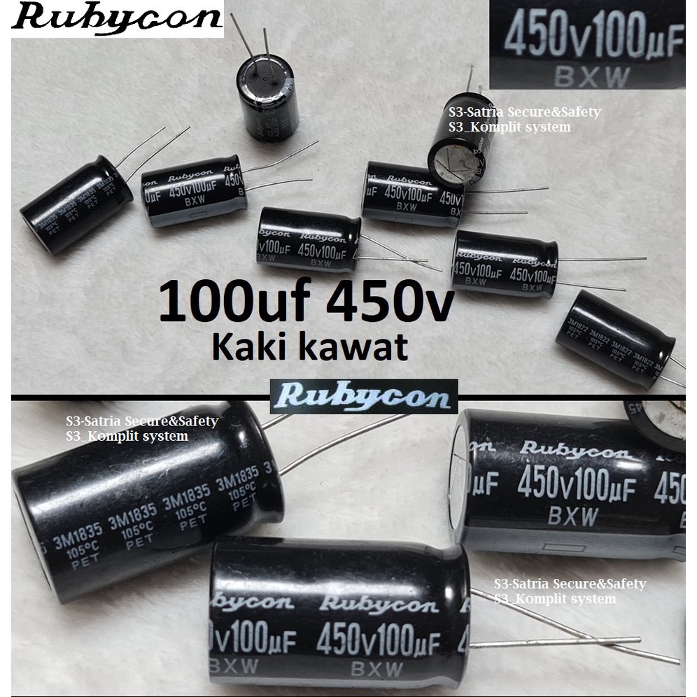 Kawat Elko 100uf 450V elco 100 uf  450 vol v 450vol Electrolytic Capacitor 100uf/450V 100uf450V
