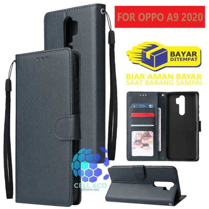 Flip cover OPPO A9 2020 Flip case buka tutup kesing hp casing flip case leather wallet