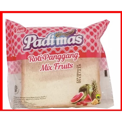 Roti Panggang PadiMas Sandwich Ropang Enak Awet manisnya pas Murah-Mix Fruit