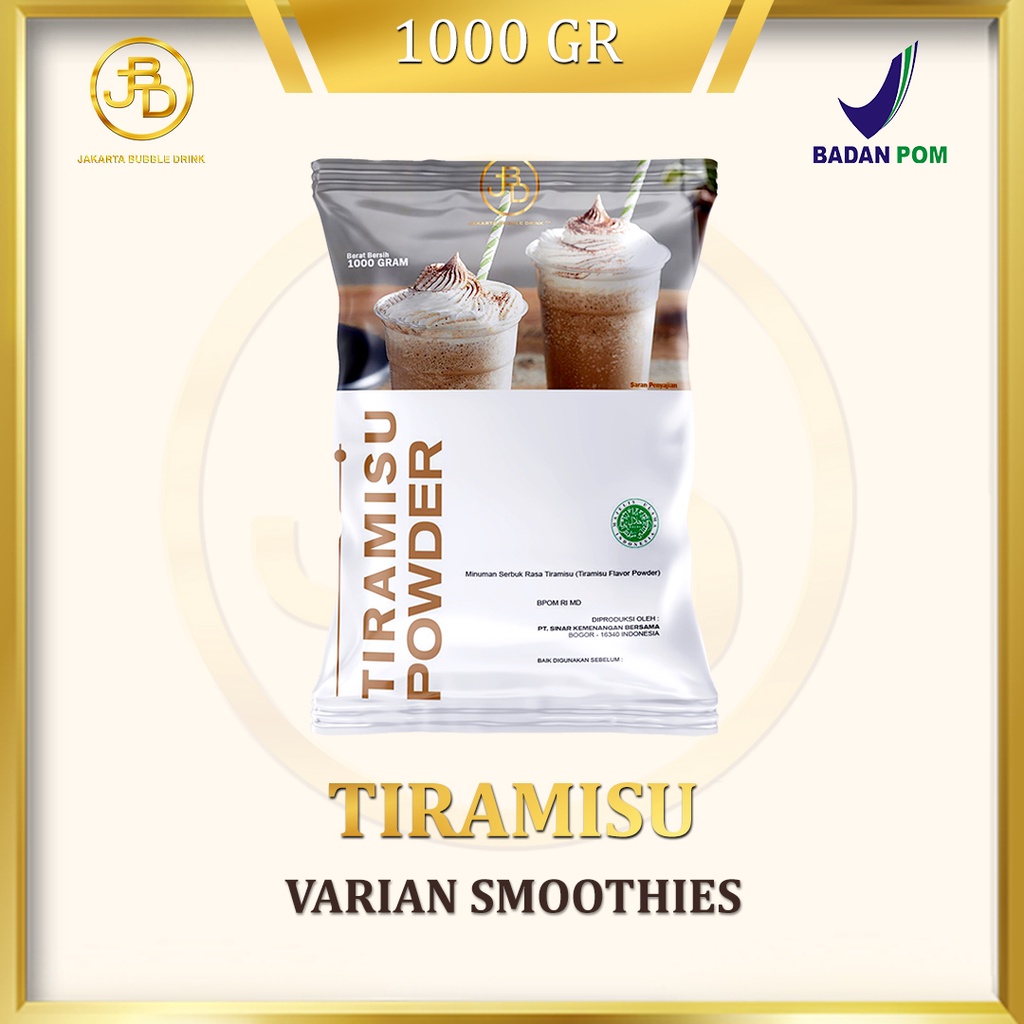 Bubuk Minuman Premium TIRAMISU -Jakarta Bubble Drink | BPOM&amp;HALAL