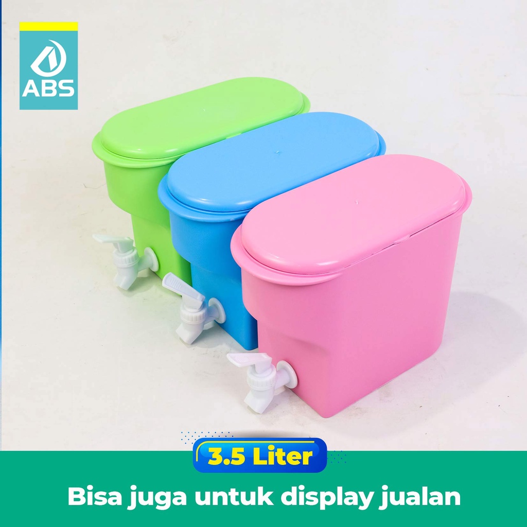 ABS Water Tank Dispenser Dispenser Air Ketel Minum Dingin Dengan Keran Juice Dispenser  DISPENSER AIR MINUM DINGIN / DISPENSER JUS DINGIN 3.5L-6