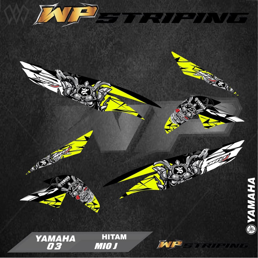 Stiker Striping MIO J/Sticker Variasi List Skotlet Motor Yamaha MIO J/ 03