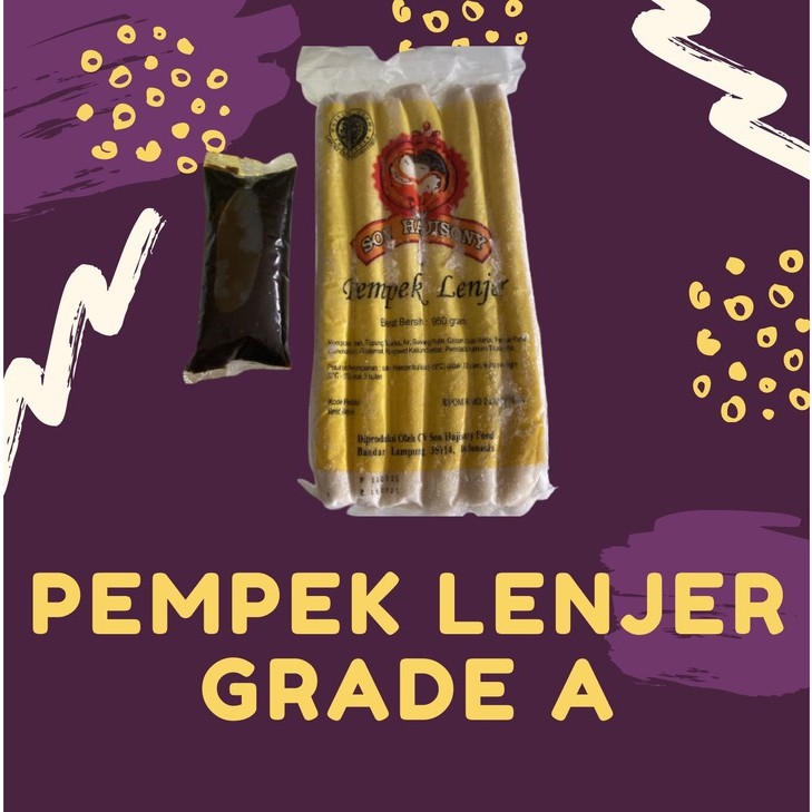 

Pempek lenjer super son haji sony plus cuko