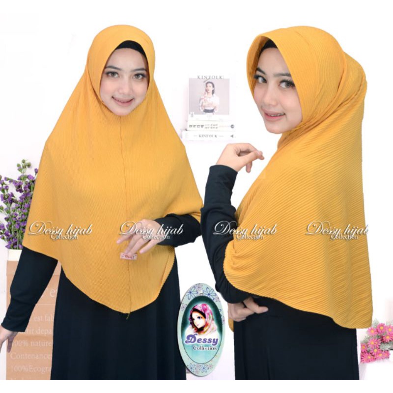 HIJAB PLISKET JERSEY SIDO ORIGINAL / BERGO INSTAN DENGAN TALI-2