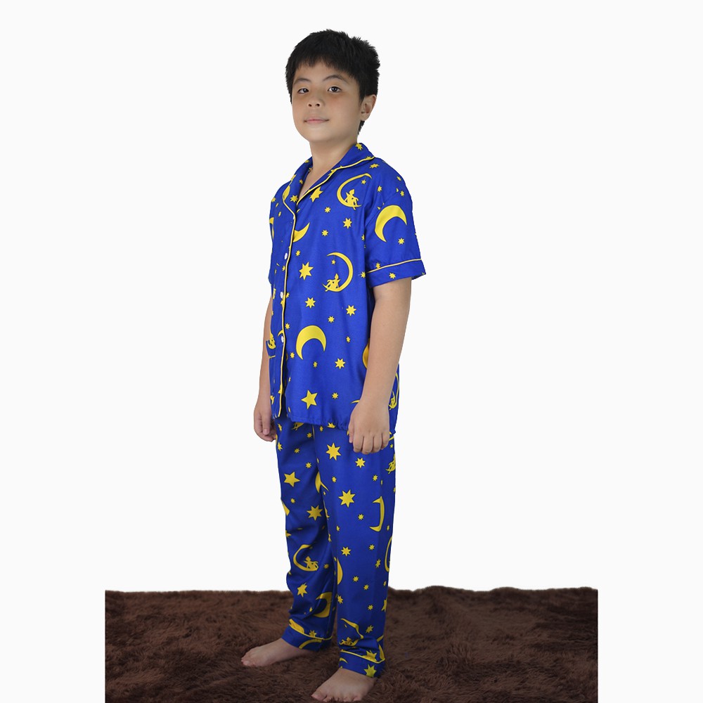 Stelan Piyama baju tidur anak lengan pendek celana panjang - XSHOP Shinobi