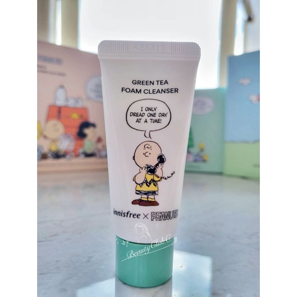 Innisfree Peanuts Green Tea Foam Cleanser 20gr Travel Size