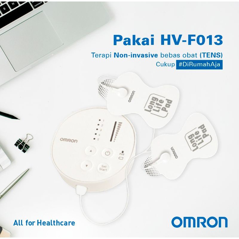 Omron TENS HV-F013 / Electronic Nerve Stimulator Original Omron / Alat Pijat Elektronik Omron HV F013