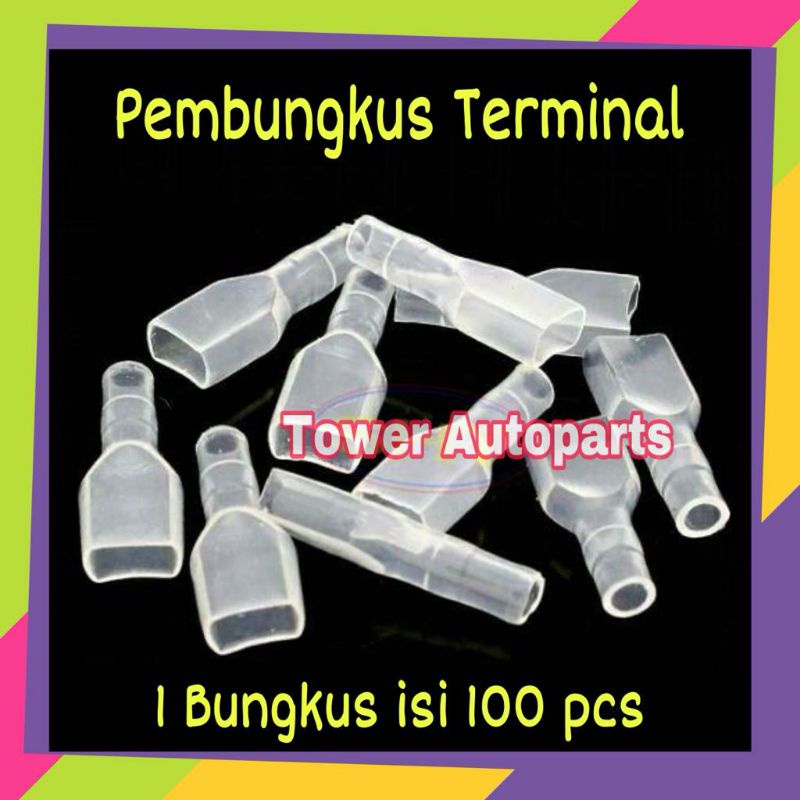 Paket Murah 100pcs - Insulator Kondom Karet Skun Terminal Gepeng Cewek Berkualitas