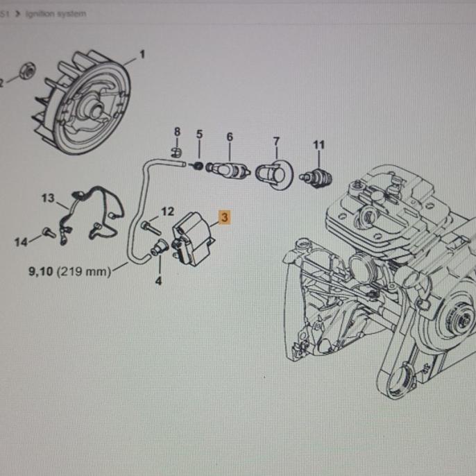 Ignition Module Coil Cdi Ms-651 Stihl Original