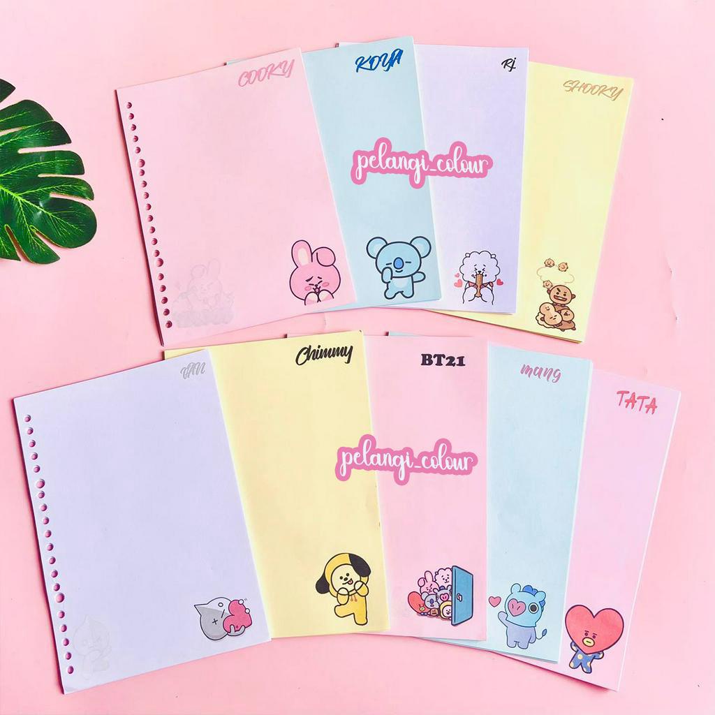 

isi binder polos karakter kpop A5 B5 / Loose leaf polos motif Kpop