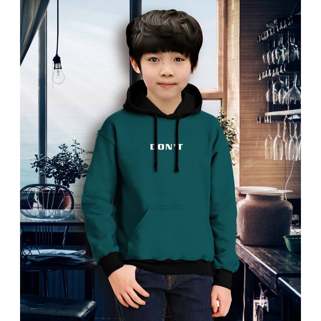 Jaket Anak Laki Laki/Jaket Anak Terbaru/Hoodie Anak Don't  Gaming Bahan Fleece Tebal 4-11 TAHUN