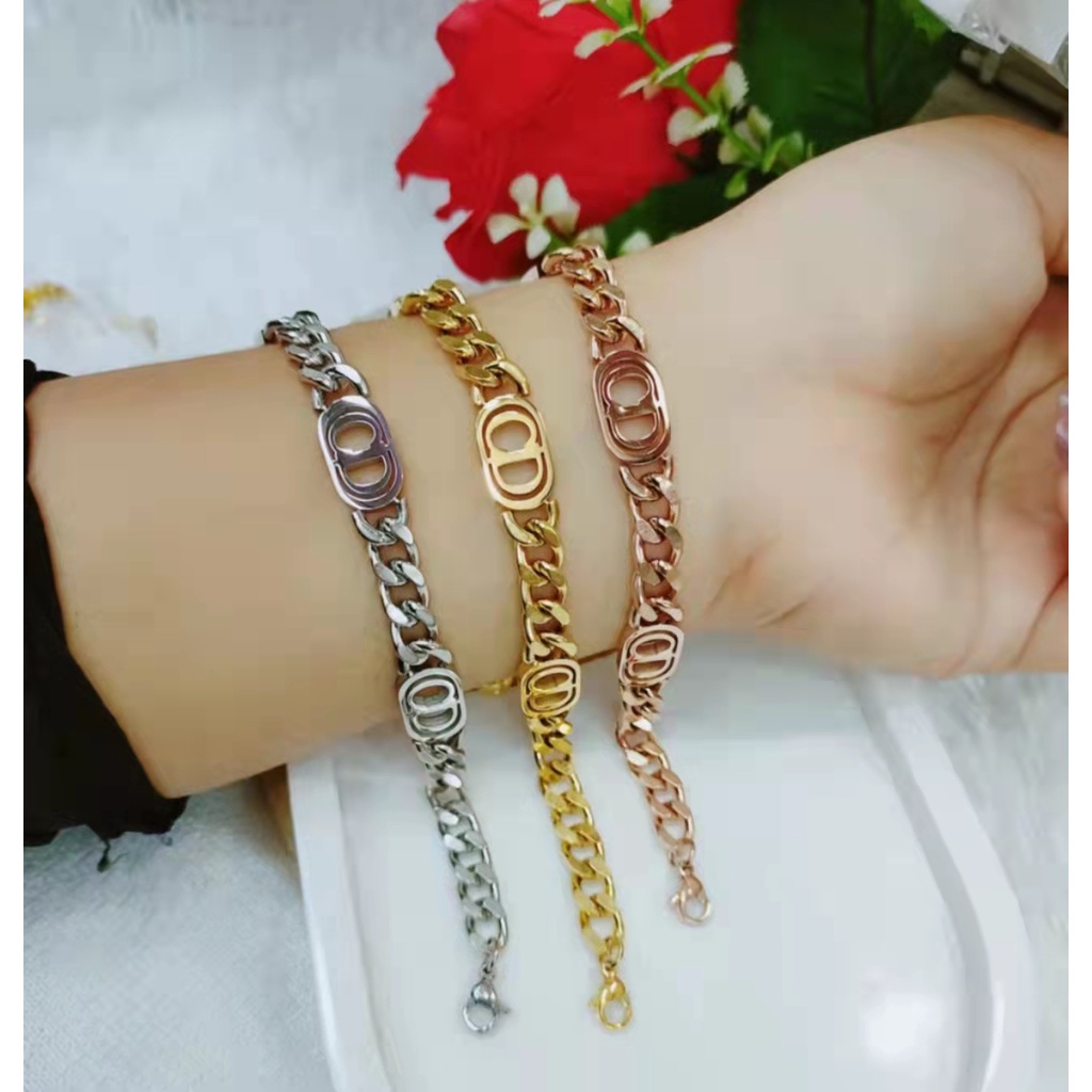 Gelang Titanium Rantai Perhiasan Fashion