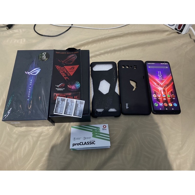 Asus ROG Phone 3 8/128GB second (1bulan pemakaian) Garansi Resmi Asus (TAM) + garansi TecProtec